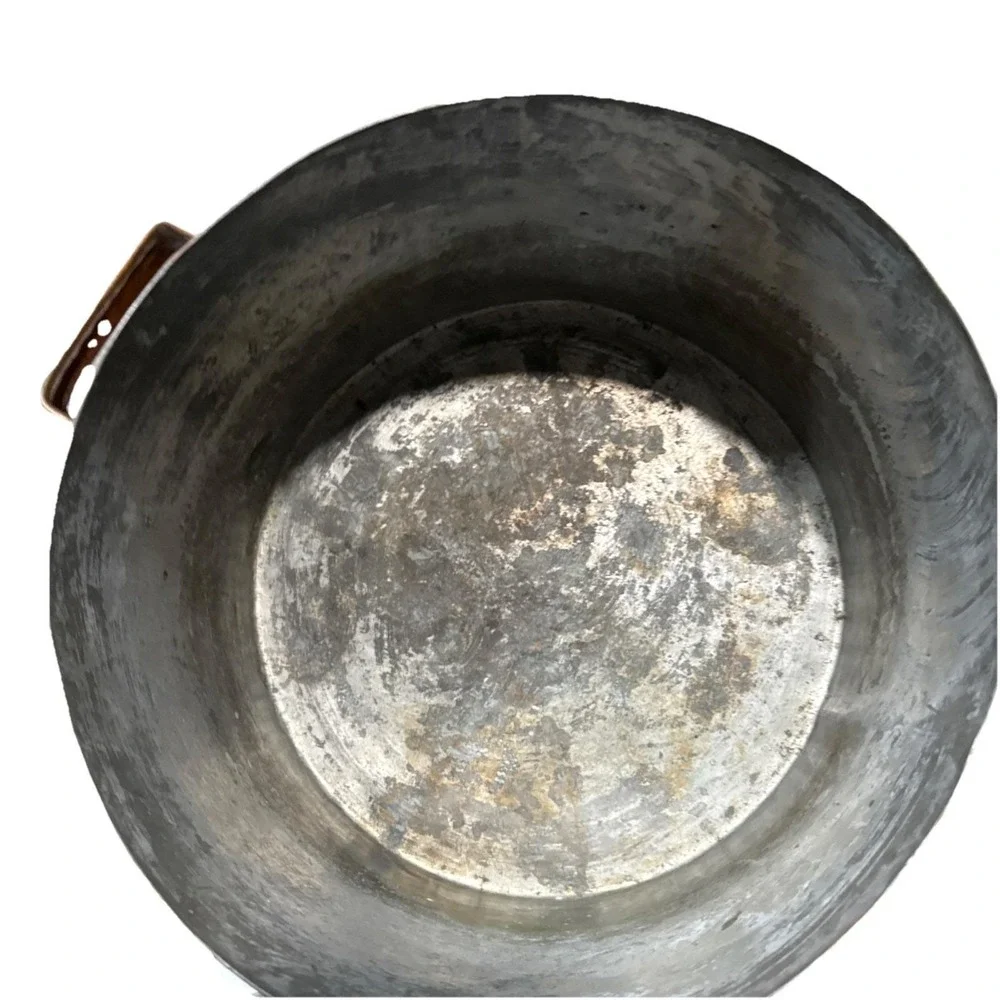Vintage Large Hammered Copper Pot 11